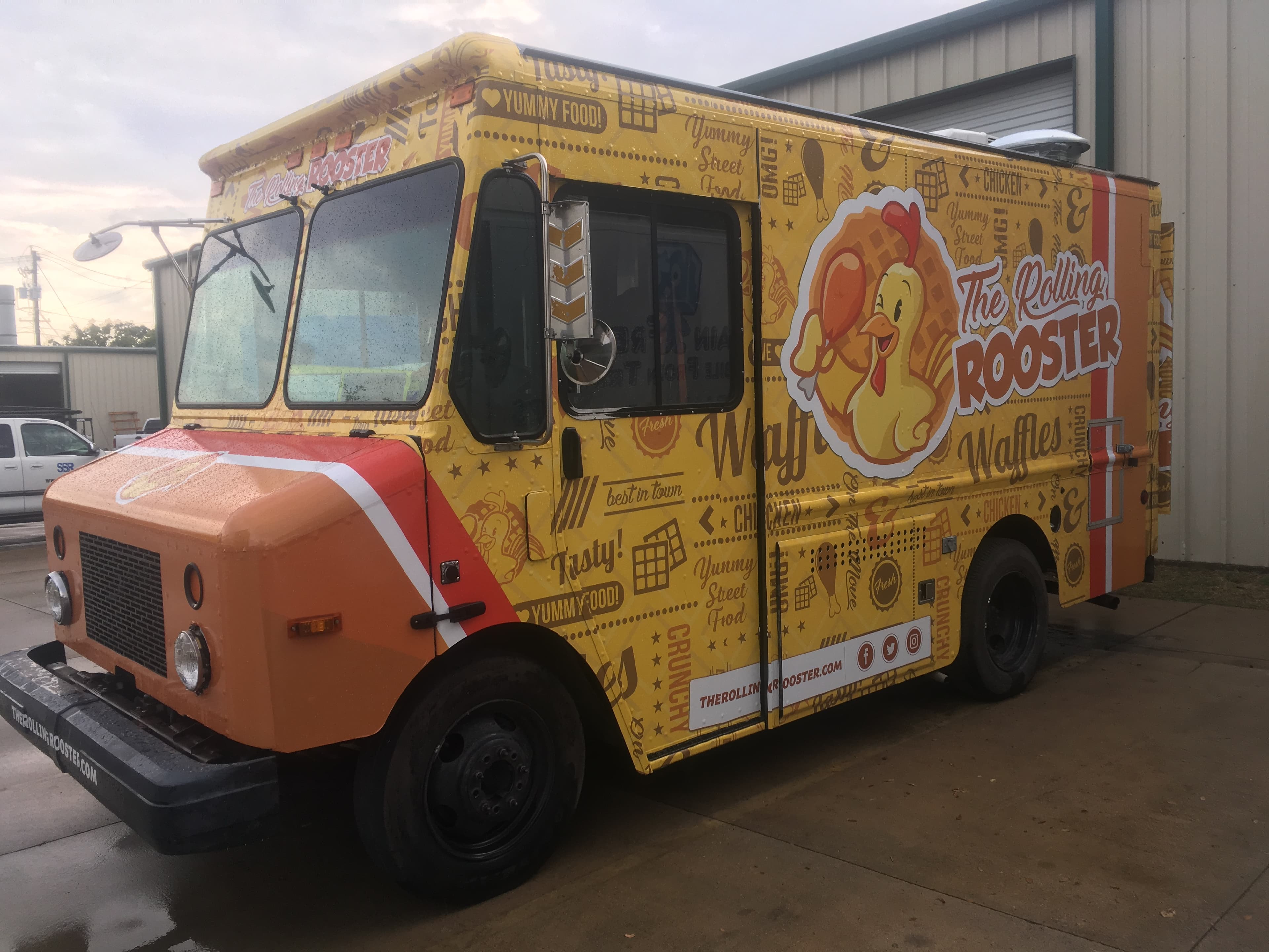 The Rolling Rooster — completed food truck wrap