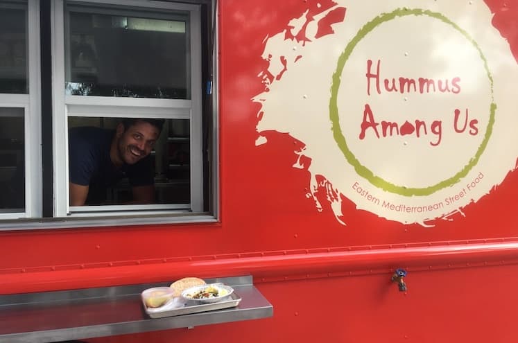 Hummus Among Us — finished build, serving from the window